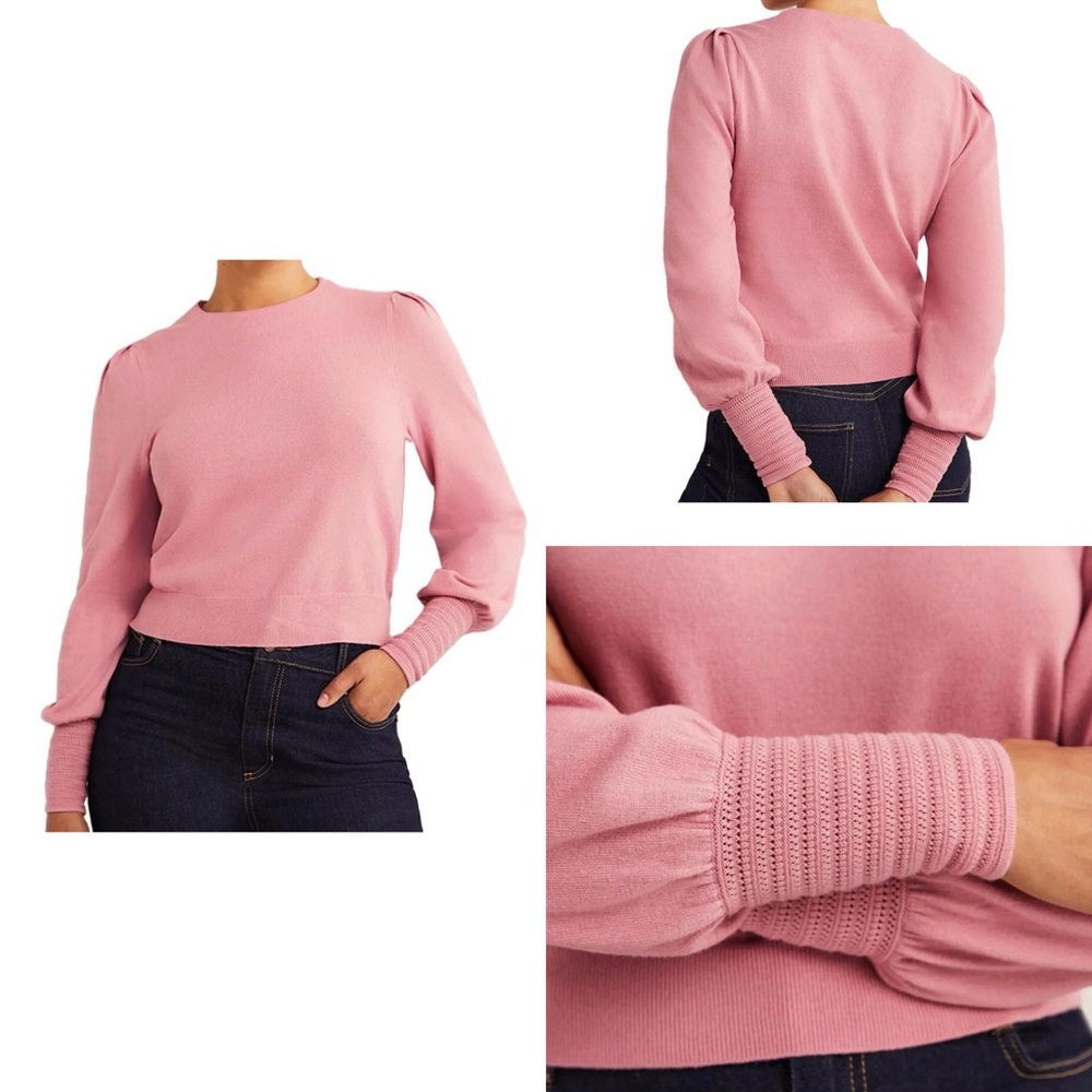 Pointelle Detail Sweater